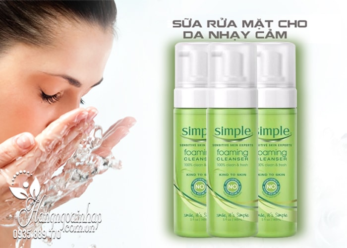 Sữa rửa mặt tạo bọt Simple Foaming Cleanser 