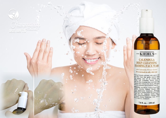Sữa rửa mặt Kiehl’s Calendula Deep Cleansing Foaming Face Wash của mỹ