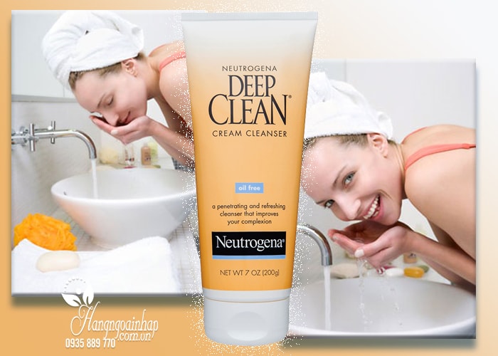 Sữa rửa mặt trị mụn sạch nhờn Neutrogena Deep Clean 200g của Mỹ