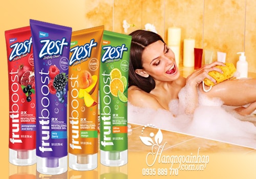 Sữa Tắm Zest Fruitboost Revitalizing Shower Gel Của Mỹ 