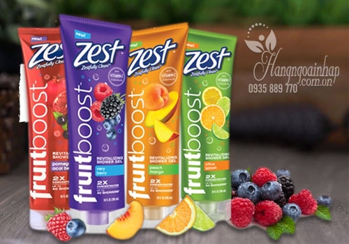 Sữa Tắm Zest Fruitboost Revitalizing Shower Gel Của Mỹ 295ml