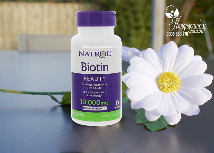 Thuốc Chống Rụng Tóc Biotin 10.000mcg Natrol Của Mỹ