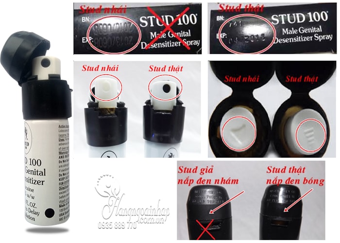 Stud 100 The Delay Spray for Men Chống xuất tinh sớm Xịt chống xuất tinh sớm