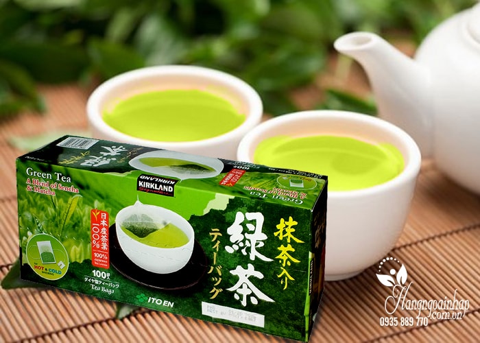 Trà xanh KirkLand Green Tea A Blend Of Sencha & Matcha 100 gói