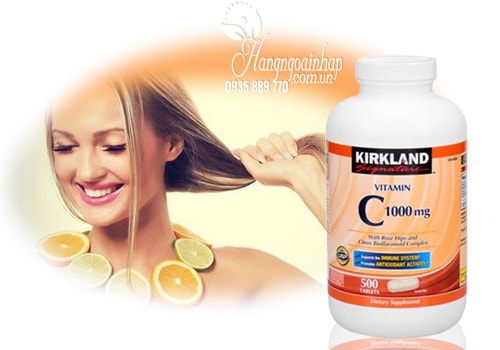Viên Uống Bổ Sung Vitamin C 1000mg Kirkland 500 Viên của Mỹ
