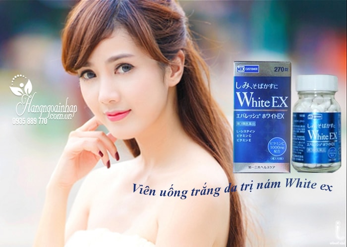 Viên uống trắng da trị nám White EX của Nhật Bản 