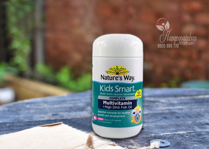 Vitamin tổng hợp và dầu cá cho bé Nature’s Way Kids Smart 50 viên