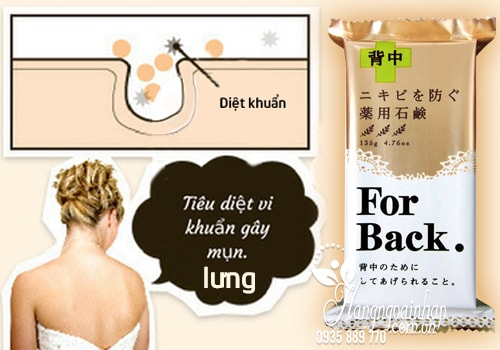 Xà Phòng Trị Mụn Lưng For Back Pelican 135g của Nhật Bản