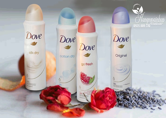 Xịt khử mùi Dove 150ml của Mỹ