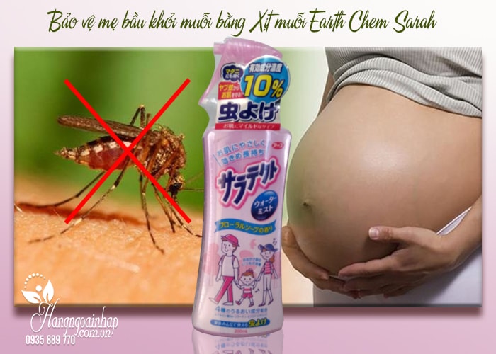 Xịt chống muỗi Earth Chem Sarah 200ml của Nhật 