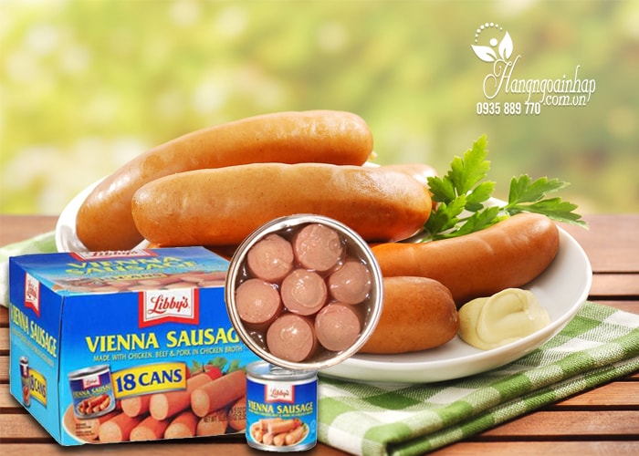 Xúc xích đóng hộp Libbys Vienna Sausage của Mỹ