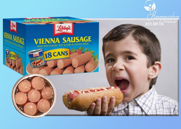 Xúc xích Libbys Vienna Sausage thùng 18 lon của Mỹ