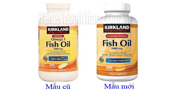 Dầu cá Omega 3 của Mỹ - Omega 3 Fish Oil 1000mg Kirkland