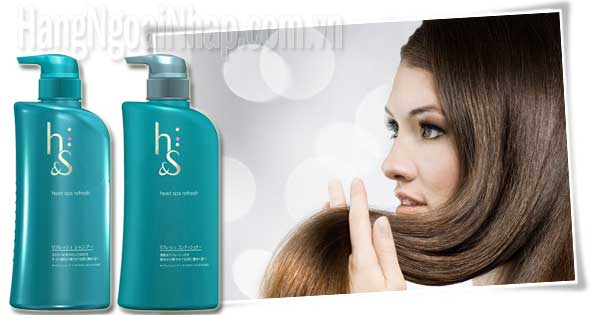 Bộ dầu gội trị gàu và dưỡng tóc hs Head Spa Refresh của nhật