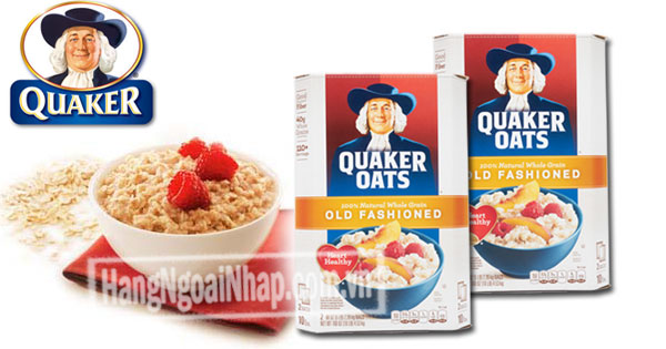 Yến Mạch Nguyên Hạt Nhập Từ Mỹ - Quaker Oats Old Fashioned