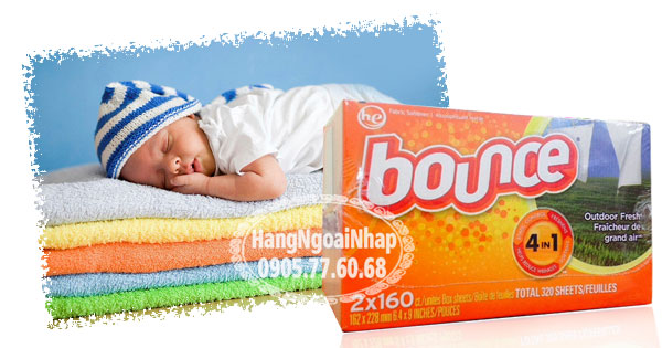 Giấy Thơm Quần Áo Bounce 160 Tờ Của Mỹ