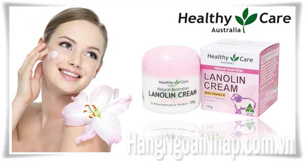 Kem dưỡng da Healthy care lanolin cream 100g của úc