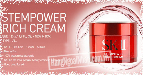 Kem Dưỡng Da Sk II Stempower Rich Cream của Nhật