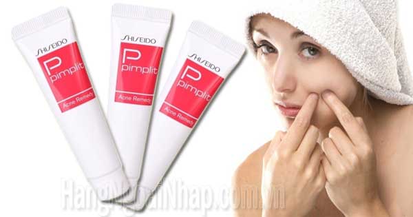 kem thoa trị mụn pumplit shiseido của nhật