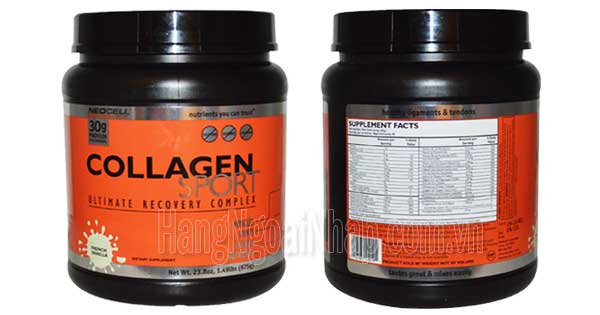 Neocell Collagen Sport  Vanilla Hộp 675g Của Mỹ Thực Phẩm Bổ Sung Collagen 