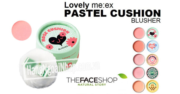Phấn Má Hồng Lovely Meex Cushion Blusher The Face Shop