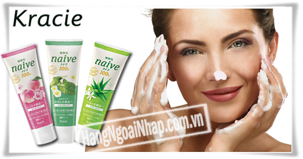 Sữa Rửa Mặt Cao Cấp Naive Kraice Kanebo Dưỡng Trắng Da