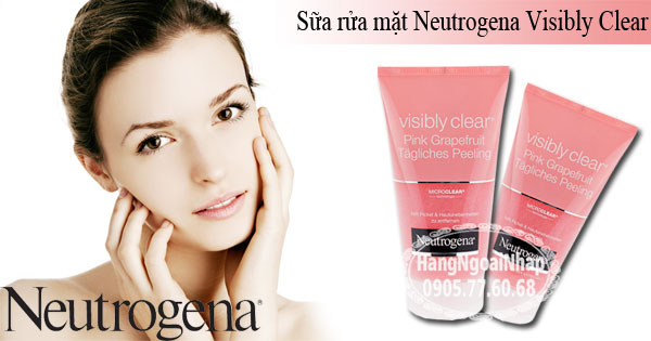 Trị sạch mụn, dưỡng trắng da với Neutrogena Visibly Clear Pink Grapefruit