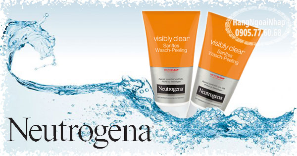 Sữa rửa mặt Neutrogena Visibly Clear Sanftes Wasch Peeling 150ml