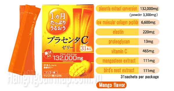 Thạch Collagen Otsuka Skin C Japan Placenta Jelly 132000mg Của Nhật