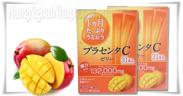 Thạch Collagen Otsuka Skin C Japan Placenta Jelly 132000mg Vị Xoài
