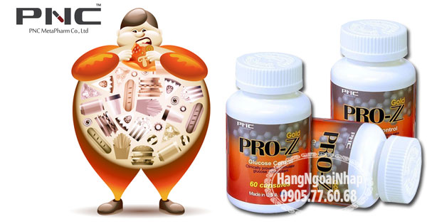 Viên Uống Pro Z Gold Glucose Control 60 viên Hỗ Trợ Người Bị Tiểu Đường