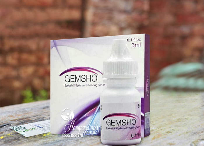 Serum dưỡng mi Gemsho 3ml của Mỹ giúp dài mi đen mày 1