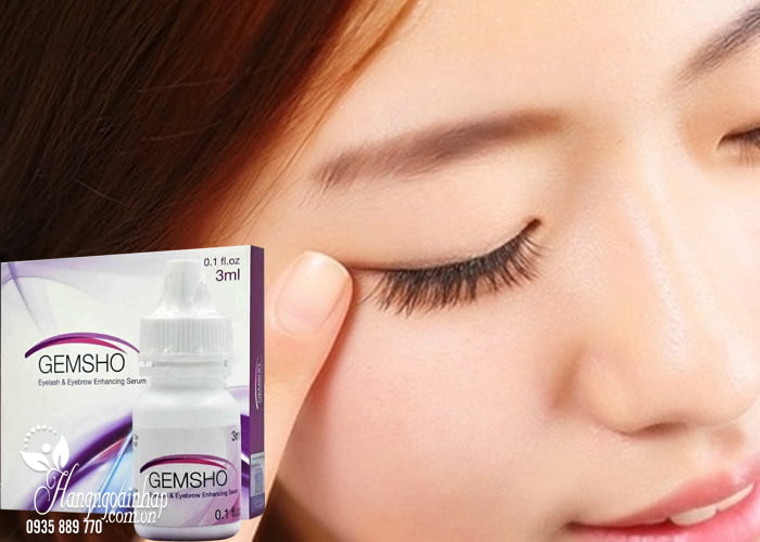 Serum dưỡng mi Gemsho 3ml của Mỹ giúp dài mi đen mày 4