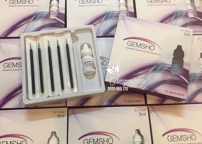 Serum dưỡng mi Gemsho 3ml của Mỹ giúp dài mi đen mày 5