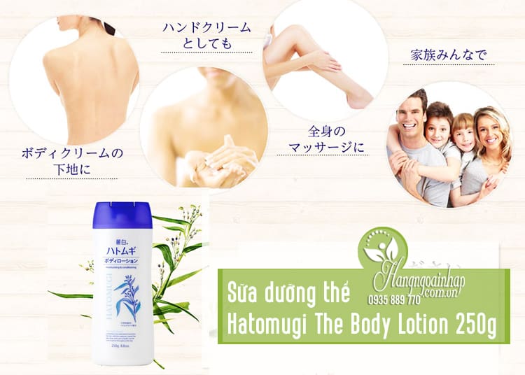Sữa dưỡng thể Hatomugi The Body Lotion 250g của Nhật Bản 1