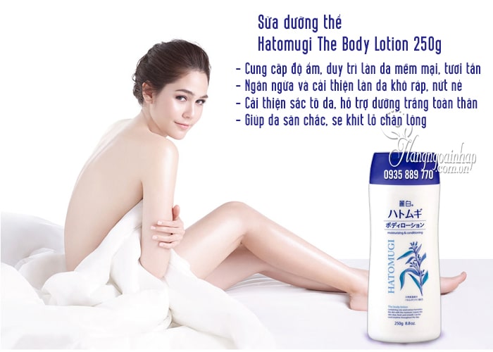 Sữa dưỡng thể Hatomugi The Body Lotion 250g của Nhật Bản 3