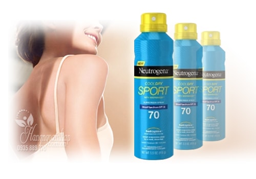 Kem Chống Nắng Dạng Xịt Neutrogena CoolDry Sport Sunscreen Spray SPF 70 Của Mỹ