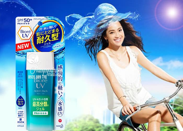 Kem chống nắng Biore UV Aqua Rich Watery Gel 90ml mẫu mới 2