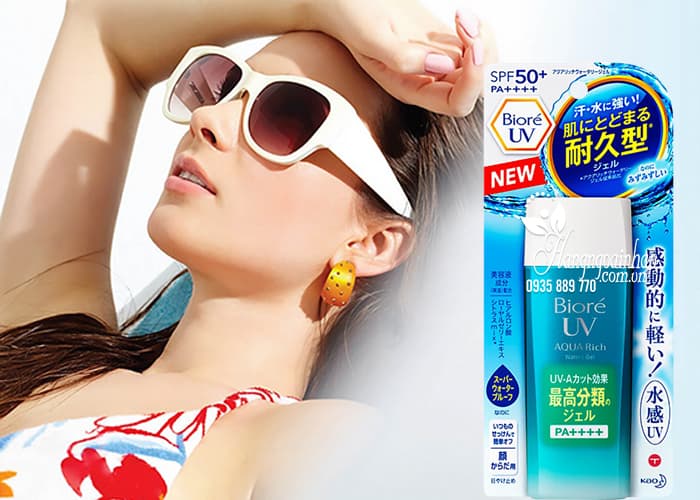 Kem chống nắng Biore UV Aqua Rich Watery Gel 90ml mẫu mới 4