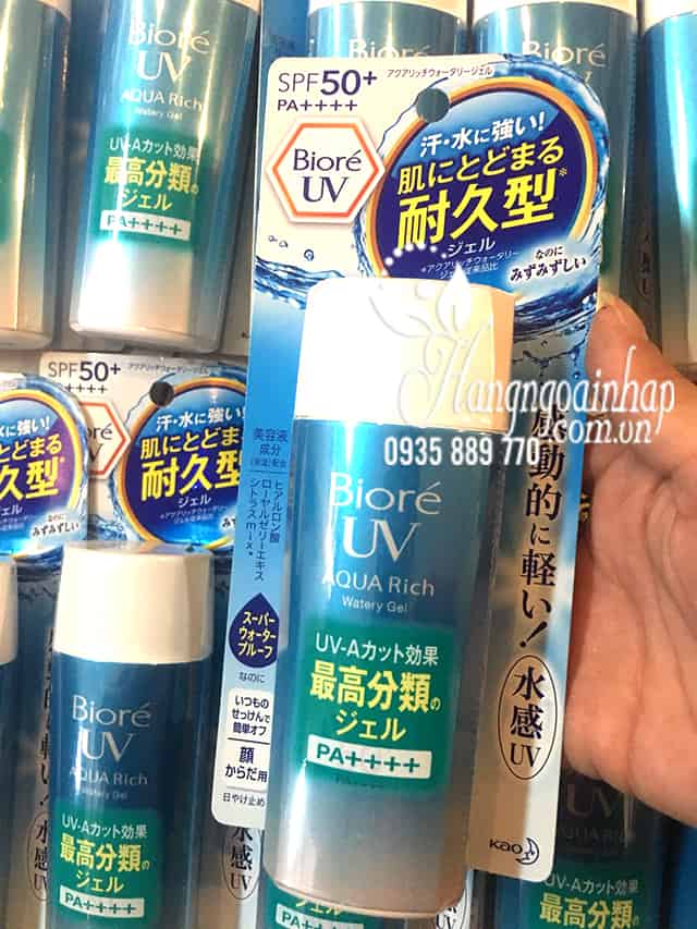 Kem chống nắng Biore UV Aqua Rich Watery Gel 90ml mẫu mới 5