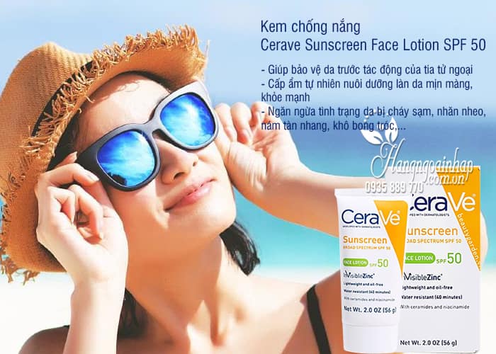 Kem chống nắng Cerave Sunscreen Face Lotion SPF 50 của Mỹ 3