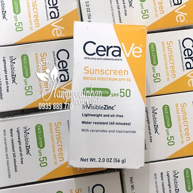 Kem chống nắng Cerave Sunscreen Face Lotion SPF 50 của Mỹ 2