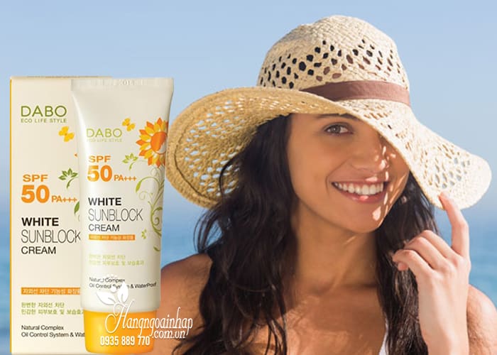 Kem chống nắng Dabo White Sunblock Cream SPF 50 PA+++ chính hãng Hàn Quốc 