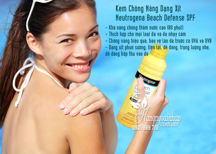 Kem Chống Nắng Dạng Xịt Neutrogena Beach Defense SPF 70+ 2