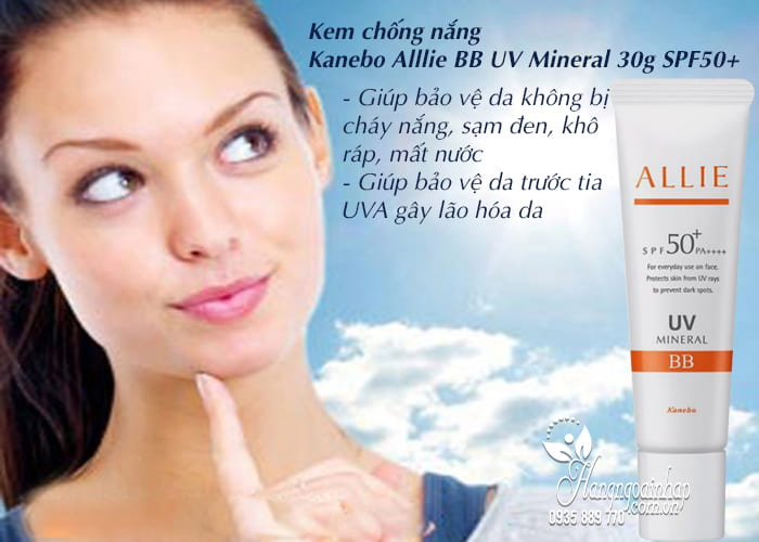 Kem chống nắng Kanebo Alllie BB UV Mineral 30g SPF50+ 4