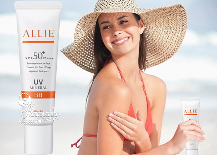 Kem chống nắng Kanebo Alllie BB UV Mineral 30g SPF50+ 5