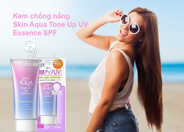 Kem chống nắng Skin Aqua Tone Up UV Essence SPF 50 Nhật Bản 1