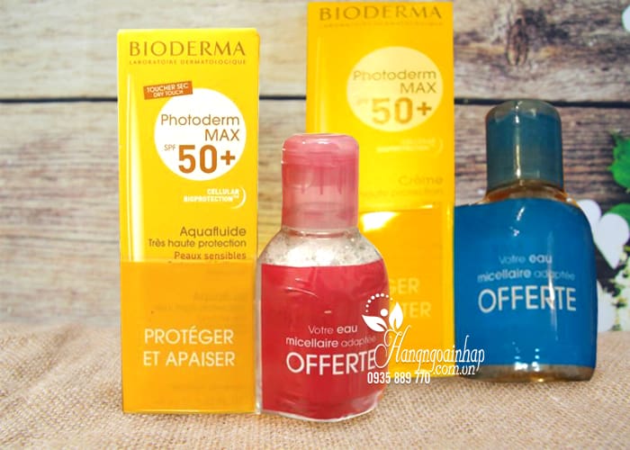 Set kem chống nắng Bioderma kèm dầu tẩy trang của Pháp 1