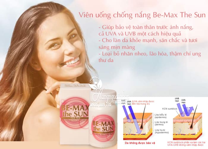 Viên uống chống nắng Be-Max The Sun 30 viên của Nhật 3