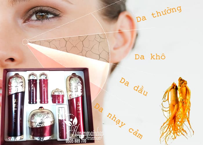 Bộ mỹ phẩm dưỡng da hồng sâm chính hãng Hàn Quốc